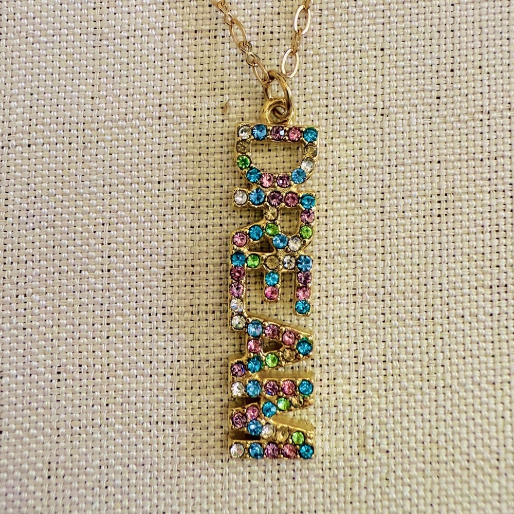 LOW START Colorful Gold Pendant Dream Necklace